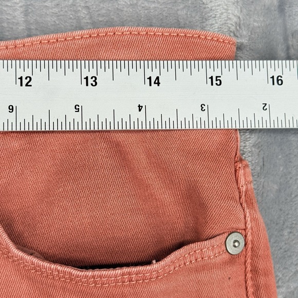 Banana Republic Women Jeans High-rise Skinny 30 Short Straight Leg Perect Peach - Picture 5 of 11